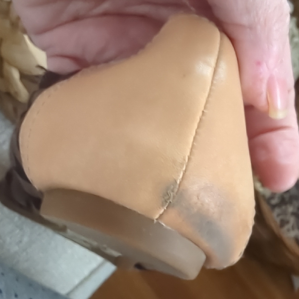 Coach Brown and Tan Two-Tone Flats with Elastic Fit - Picture 13 of 14